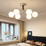 Orb Balance Chandelier – Modern Glass Sphere Pendant Light for Dining Room and Living Room