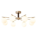 Orb Balance Chandelier – Modern Glass Sphere Pendant Light for Dining Room and Living Room