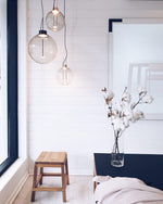 Orb Pendant Light – Modern LED Glass Sphere Lamp for Dining Room and Living Room