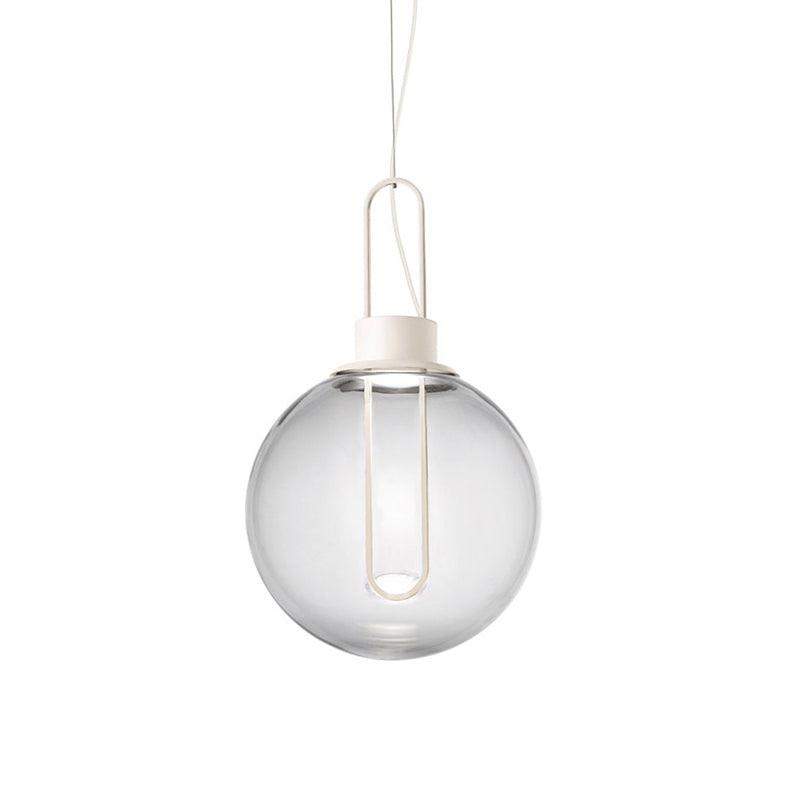 Orb Pendant Light – Modern LED Glass Sphere Lamp for Dining Room and Living Room