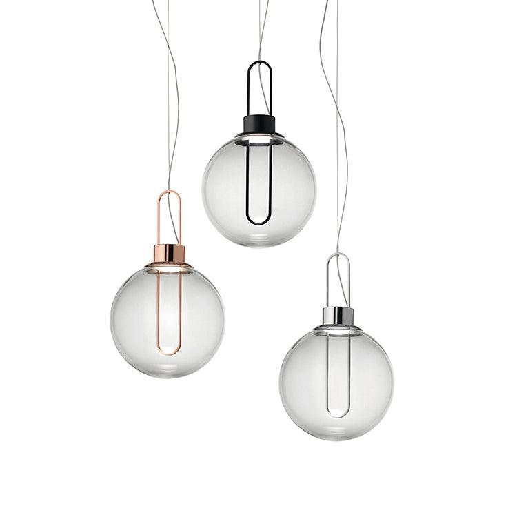 Orb Pendant Light – Modern LED Glass Sphere Lamp for Dining Room and Living Room