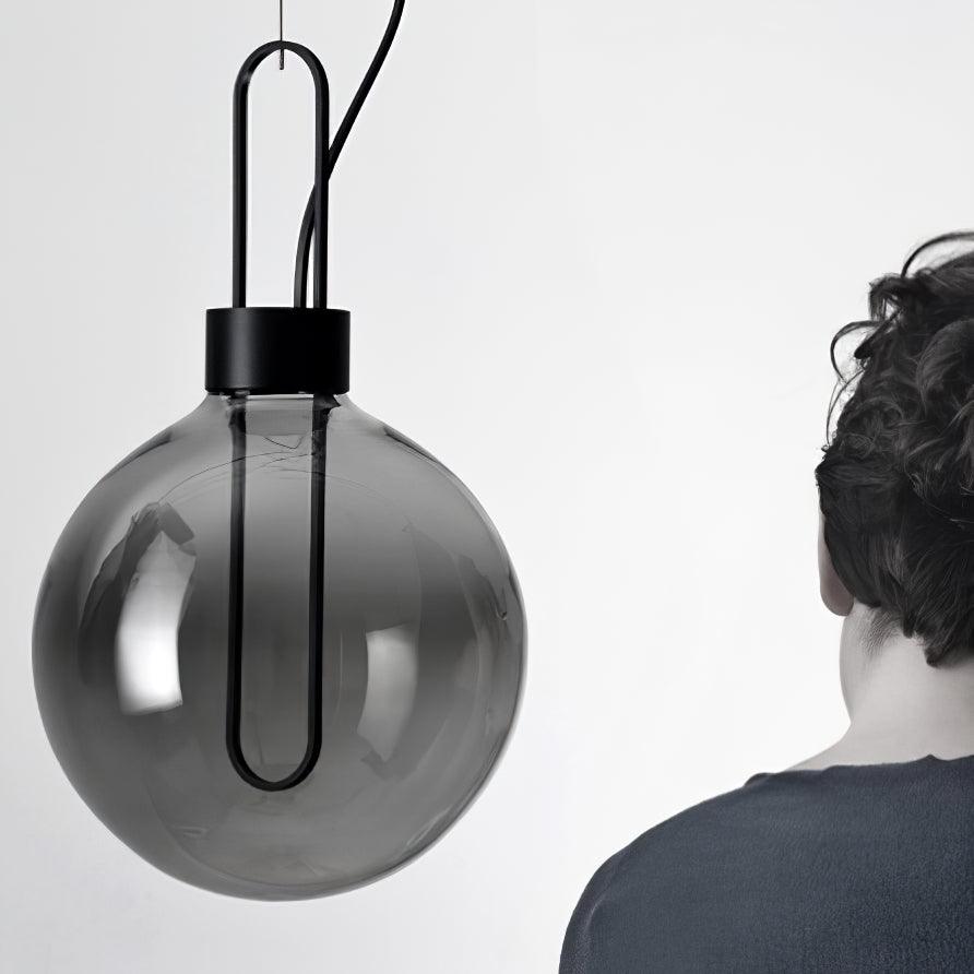Orb Pendant Light – Modern LED Glass Sphere Lamp for Dining Room and Living Room