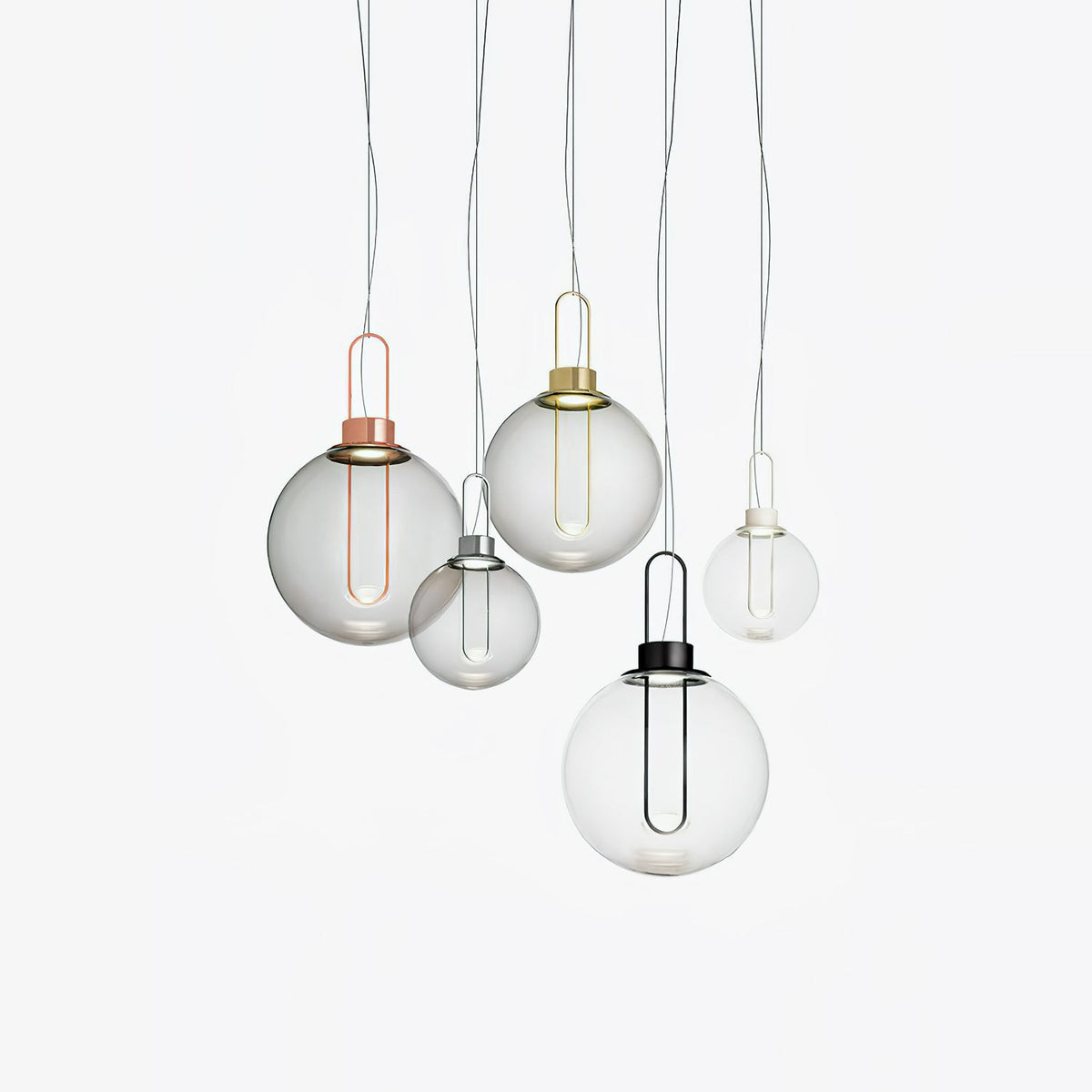Orb Pendant Light – Modern LED Glass Sphere Lamp for Dining Room and Living Room
