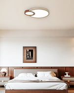 Orba Travertine Ceiling Light – Natural Stone LED Flush Mount