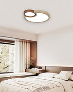 Orba Travertine Ceiling Light – Natural Stone LED Flush Mount