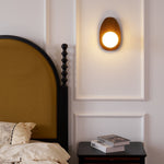 Orba Walnut Plug In Wall Lamp