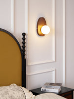 Orba Walnut Plug In Wall Lamp