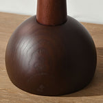 Orben Wood Table Lamp – Modern Walnut Bedside Lamp with Fabric Shade