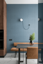 Orbit Dual Globe Wall Sconce in Opal Glass and Black Metal