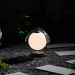 Orbital Globe Outdoor Table Lamp – Modern Sphere LED Patio Light