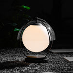 Orbital Globe Outdoor Table Lamp – Modern Sphere LED Patio Light