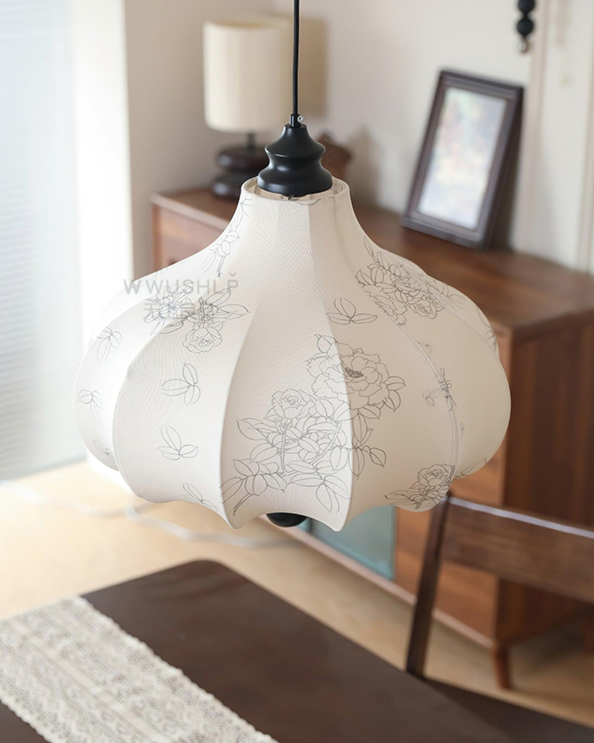 orchid-fabric-pendant-light