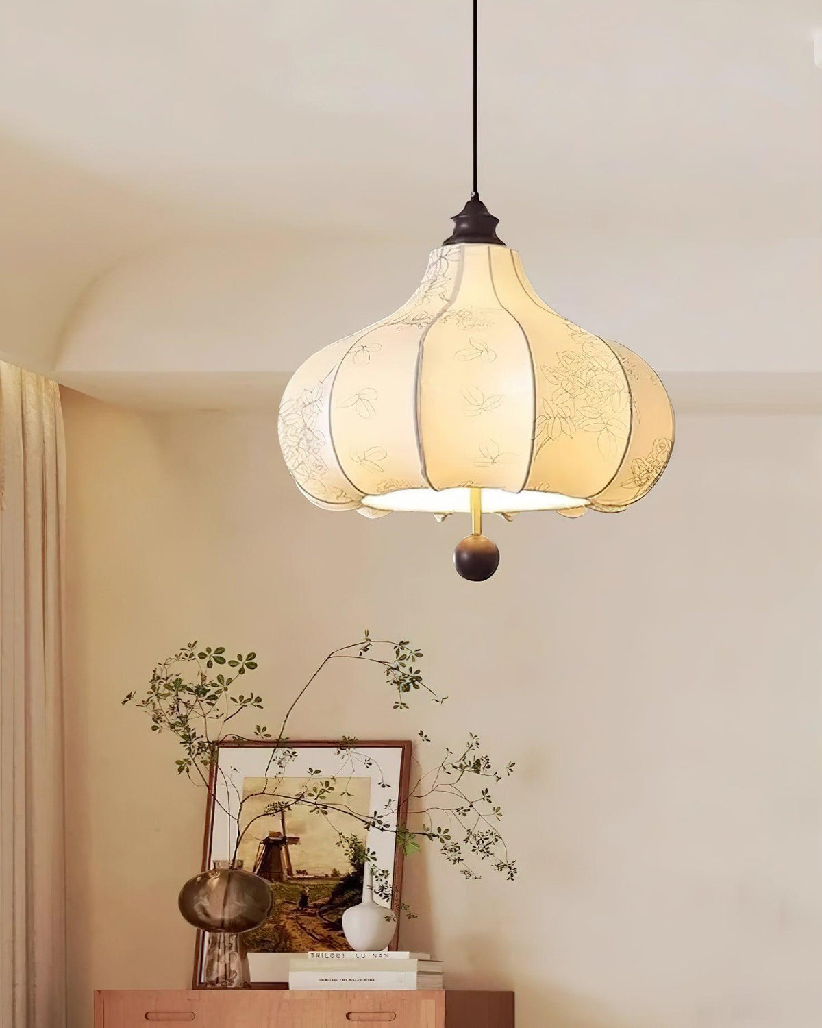 orchid-fabric-pendant-light
