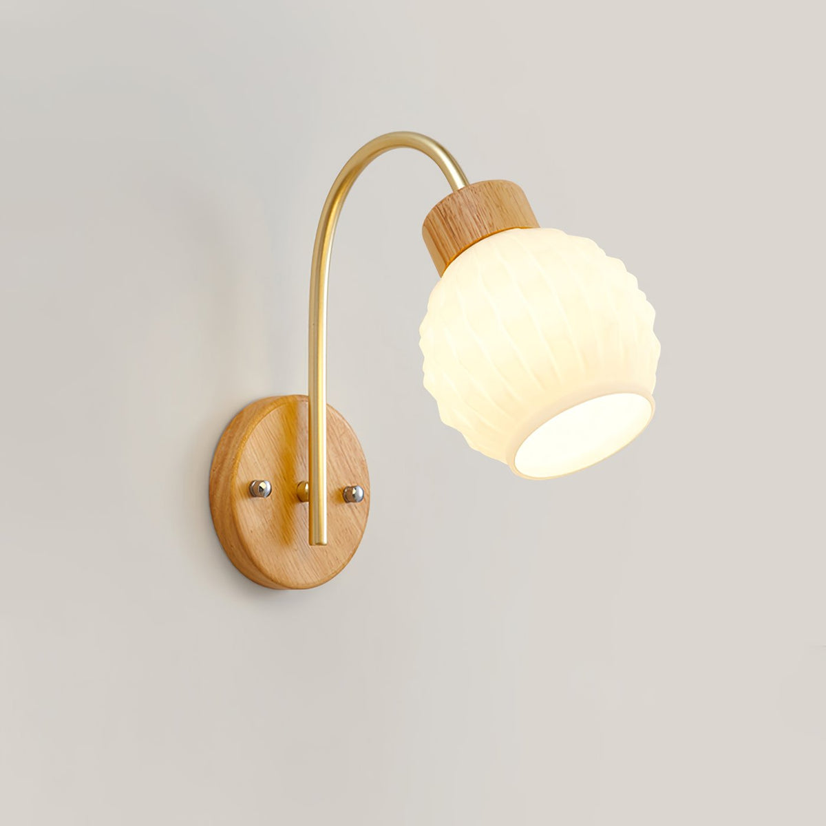 Orchid Wood Wall Lamp