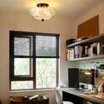 Vintage Amber Glass Ceiling Light