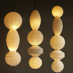 Ori Lantern Swag Pendant Light – Handcrafted Mulberry Paper Hanging Lamp
