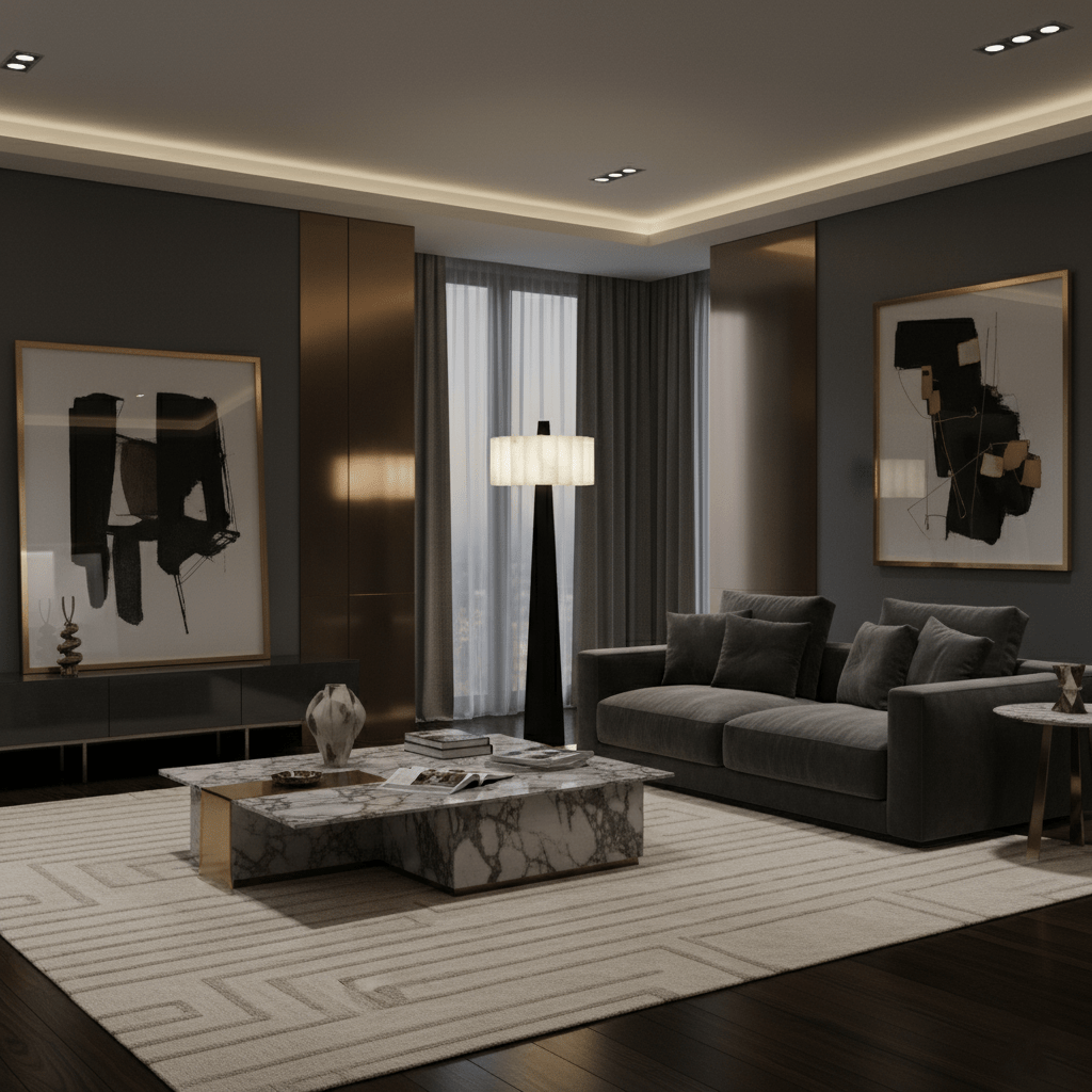 Origami Pleat Alabaster Floor Lamp – Modern Sculptural Lighting