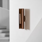Orion Sculptural Wall Sconce in Brushed Bronze with Integrated LED