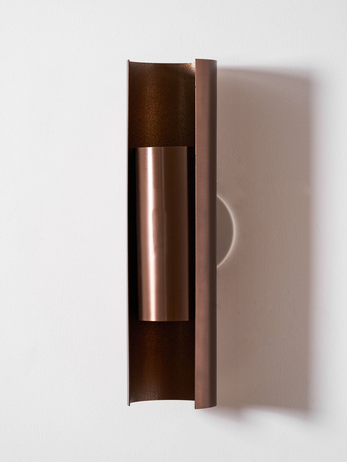 Orion Sculptural Wall Sconce in Brushed Bronze with Integrated LED