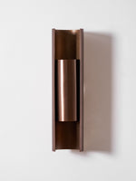 Orion Sculptural Wall Sconce in Brushed Bronze with Integrated LED