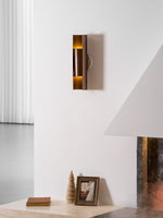 Orion Sculptural Wall Sconce in Brushed Bronze with Integrated LED