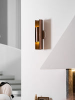 Orion Sculptural Wall Sconce in Brushed Bronze with Integrated LED