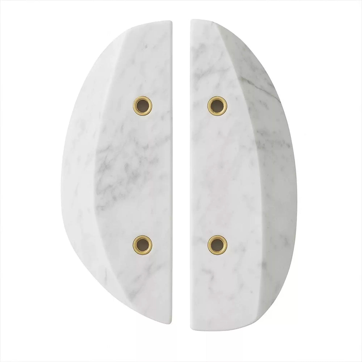 Orion Marble Door Handle in Natural Stone for Cabinets and Glass Doors