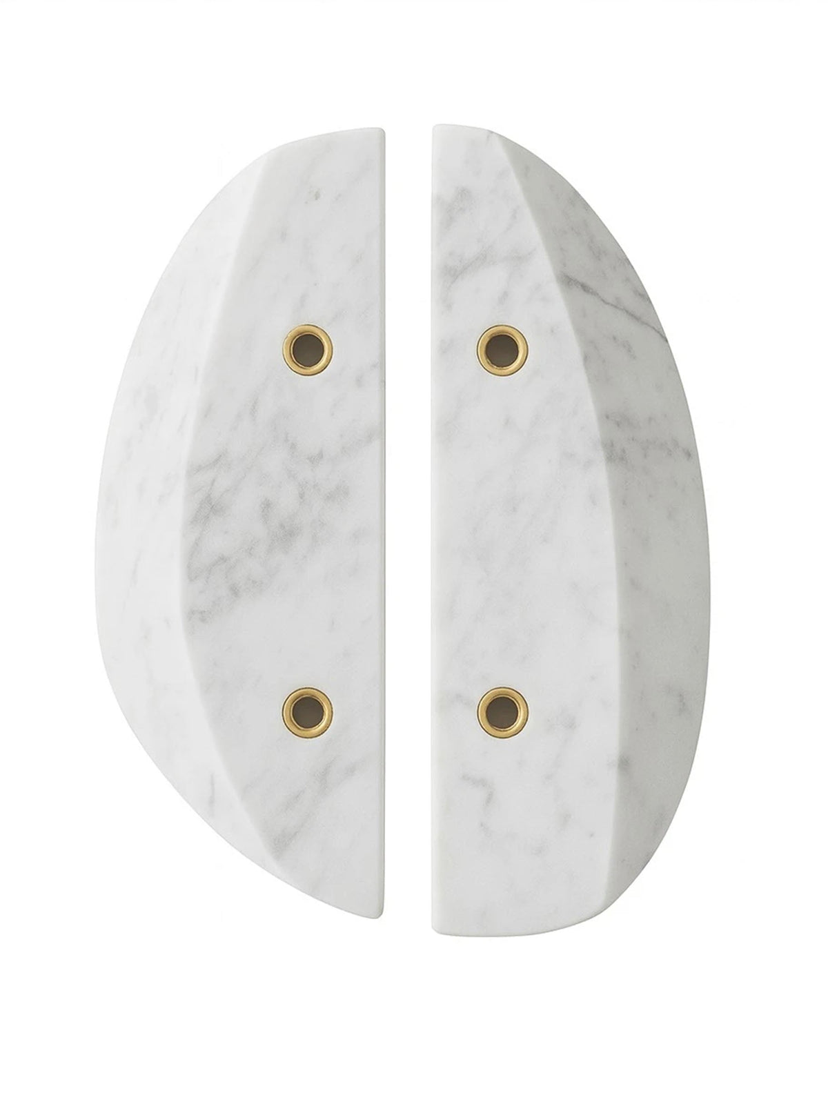 Orion Marble Door Handle in Natural Stone for Cabinets and Glass Doors