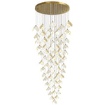Orlani Cascade Staircase Chandelier in Gold and Ceramic