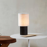 Orlo Ribbed Table Lamp – Modern Minimalist LED Desk Light for Bedroom & Living Room