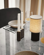 Orlo Ribbed Table Lamp – Modern Minimalist LED Desk Light for Bedroom & Living Room