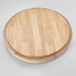Oro Circle Travertine Flush Mount Ceiling Light