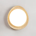 Orolume Travertine Ceiling Light — Natural Stone LED Flush Mount
