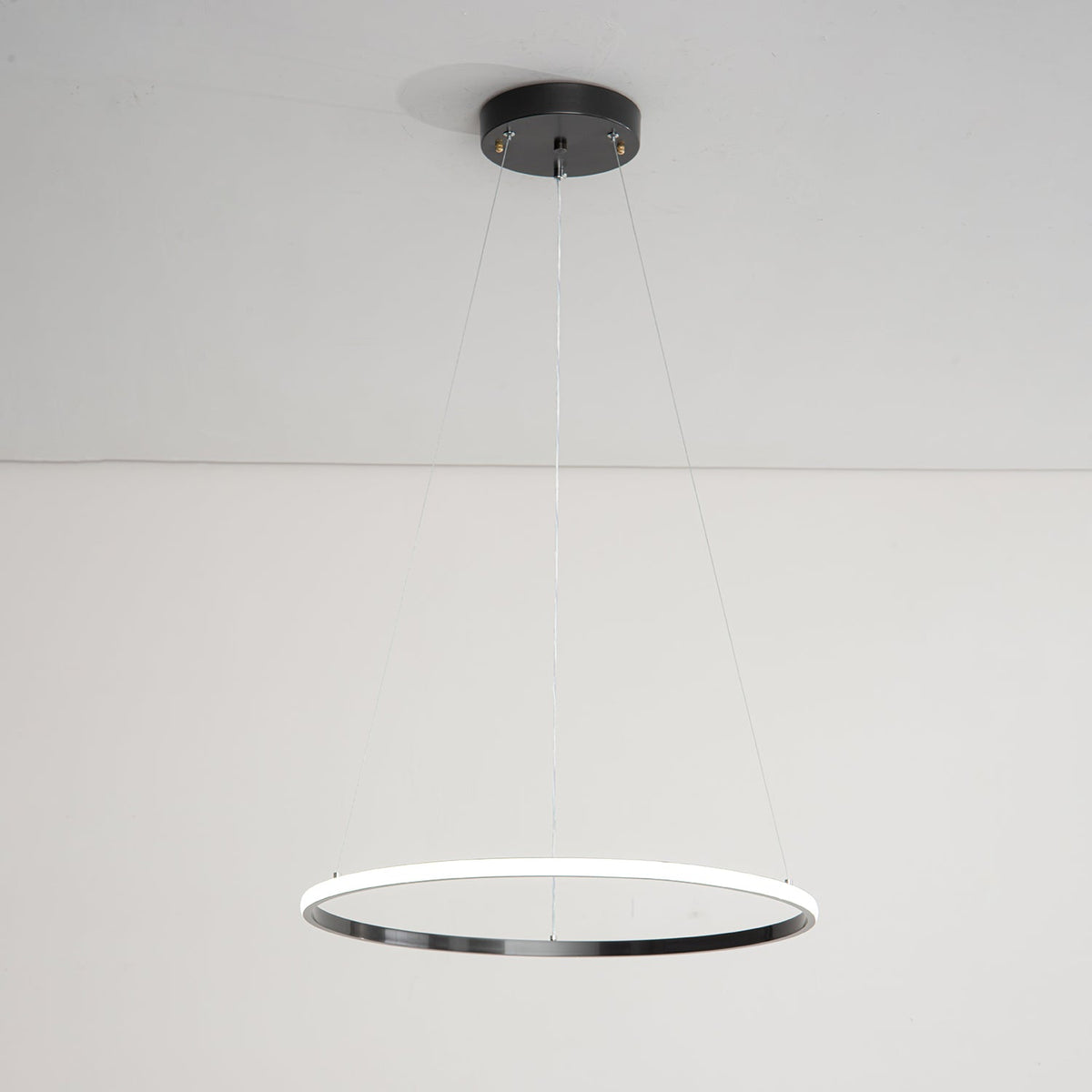 Orrery Rings Chandelier — Modern Brass LED Pendant Light