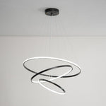 Orrery Rings Chandelier — Modern Brass LED Pendant Light