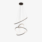 Orrery Rings Chandelier — Modern Brass LED Pendant Light