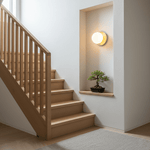 Orrila Dawn Alabaster Wall Sconce in Brushed Brass | Modern Minimalist Lighting