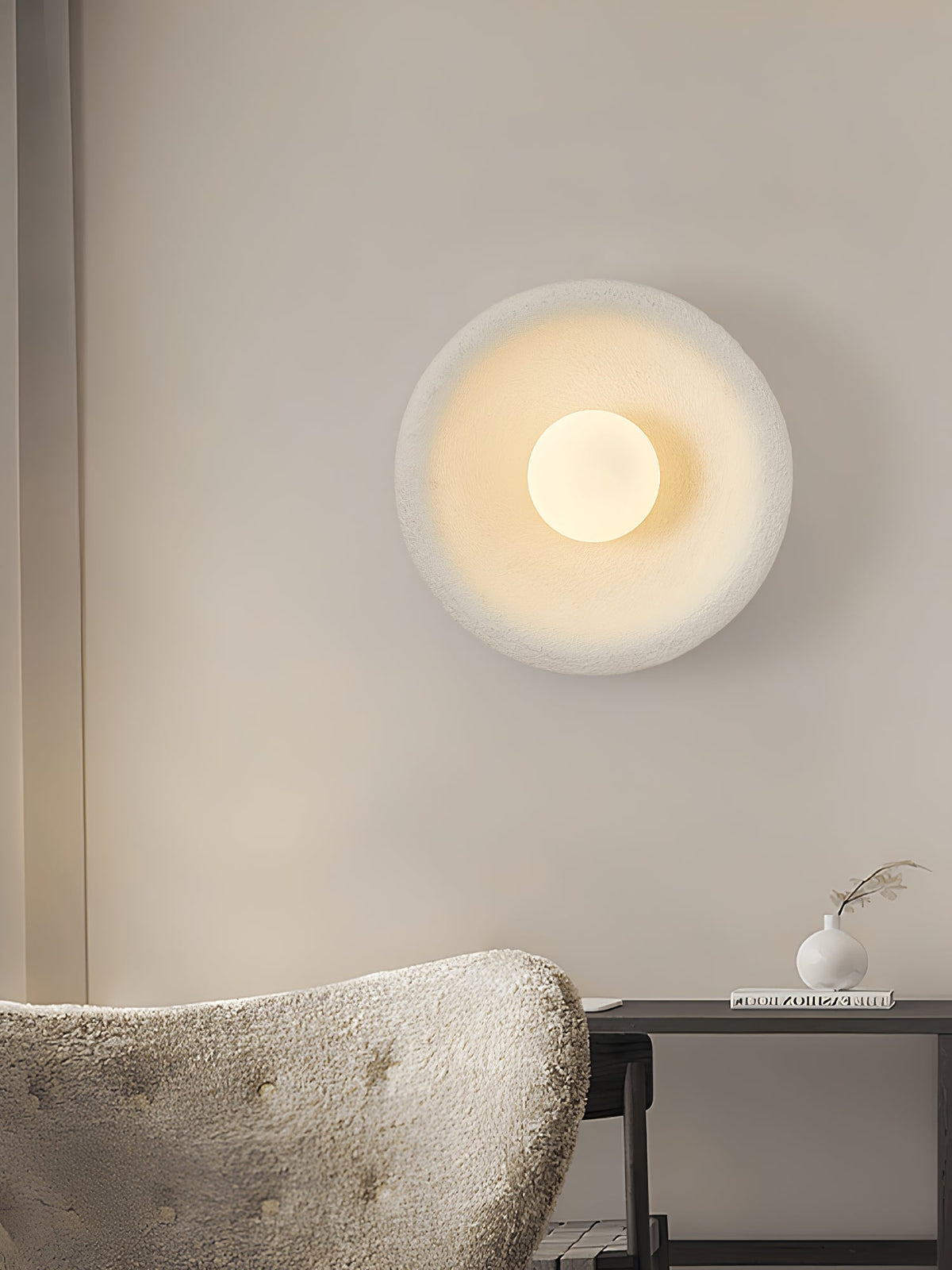 Orrin Halo Wall Sconce — Modern Minimalist LED Wall Light for Bedroom & Living Room