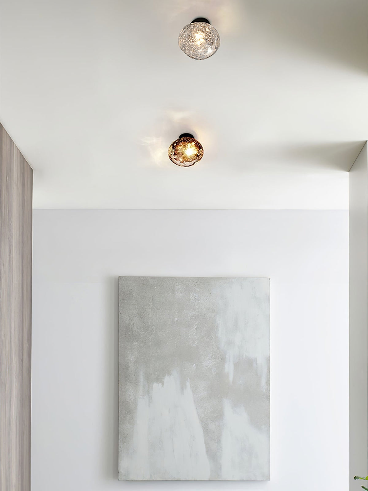 Orrin Molten Glass Wall Sconce | Handcrafted LED Art Glass Lighting