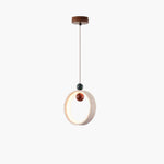 Orvion Sculptural Travertine Pendant Light with LED Illumination