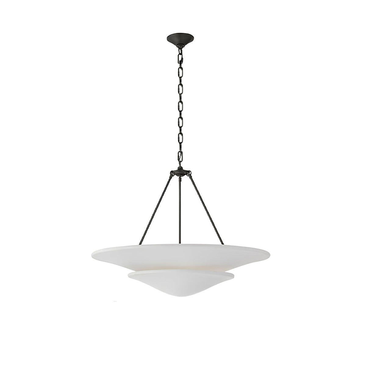 Orvus Cloud Pendant Light — Sculptural Plaster & Metal Ceiling Lamp
