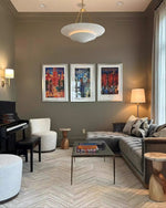 Orvus Cloud Pendant Light — Sculptural Plaster & Metal Ceiling Lamp