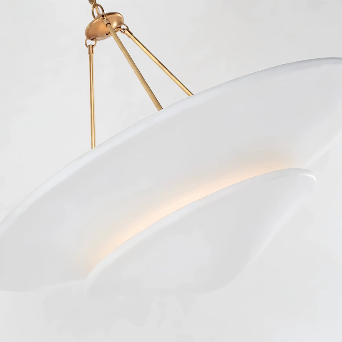 Orvus Cloud Pendant Light — Sculptural Plaster & Metal Ceiling Lamp