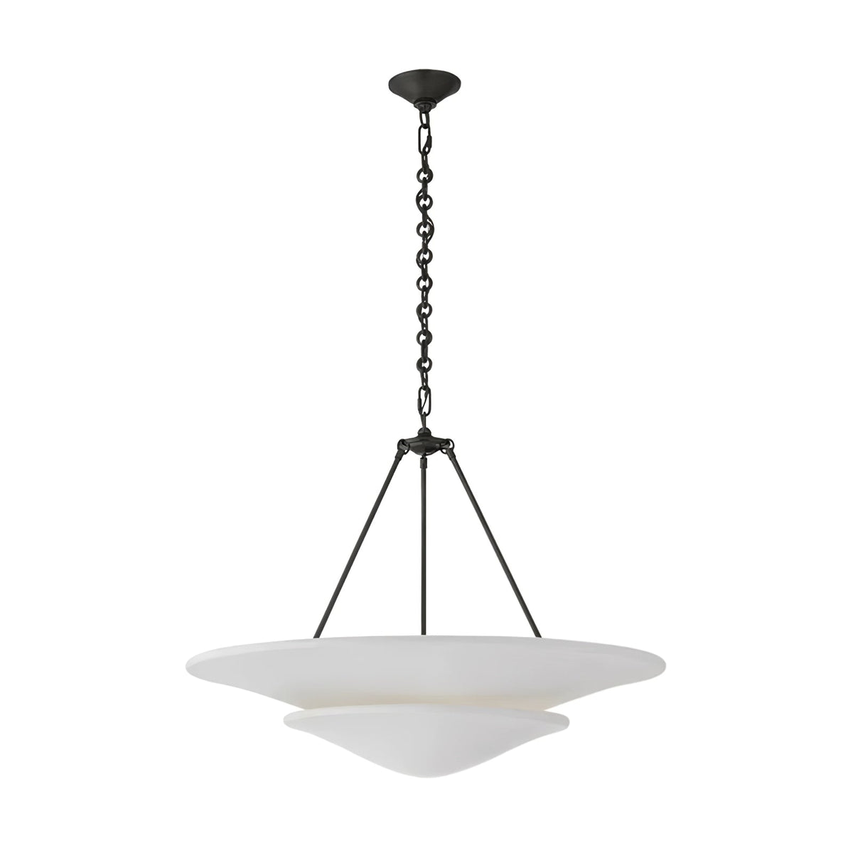 Orvus Cloud Pendant Light — Sculptural Plaster & Metal Ceiling Lamp