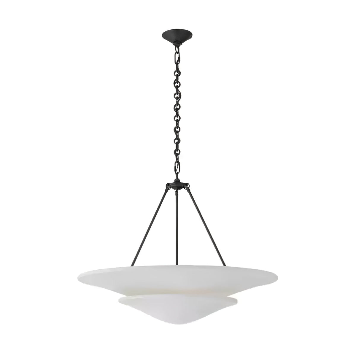 Orvus Cloud Pendant Light — Sculptural Plaster & Metal Ceiling Lamp