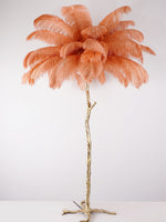 Ostrich Feather Floor Lamp