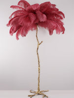Ostrich Feather Floor Lamp