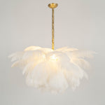 Ostrich Feather Pendant Lamp