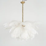 Ostrich Feather Pendant Lamp