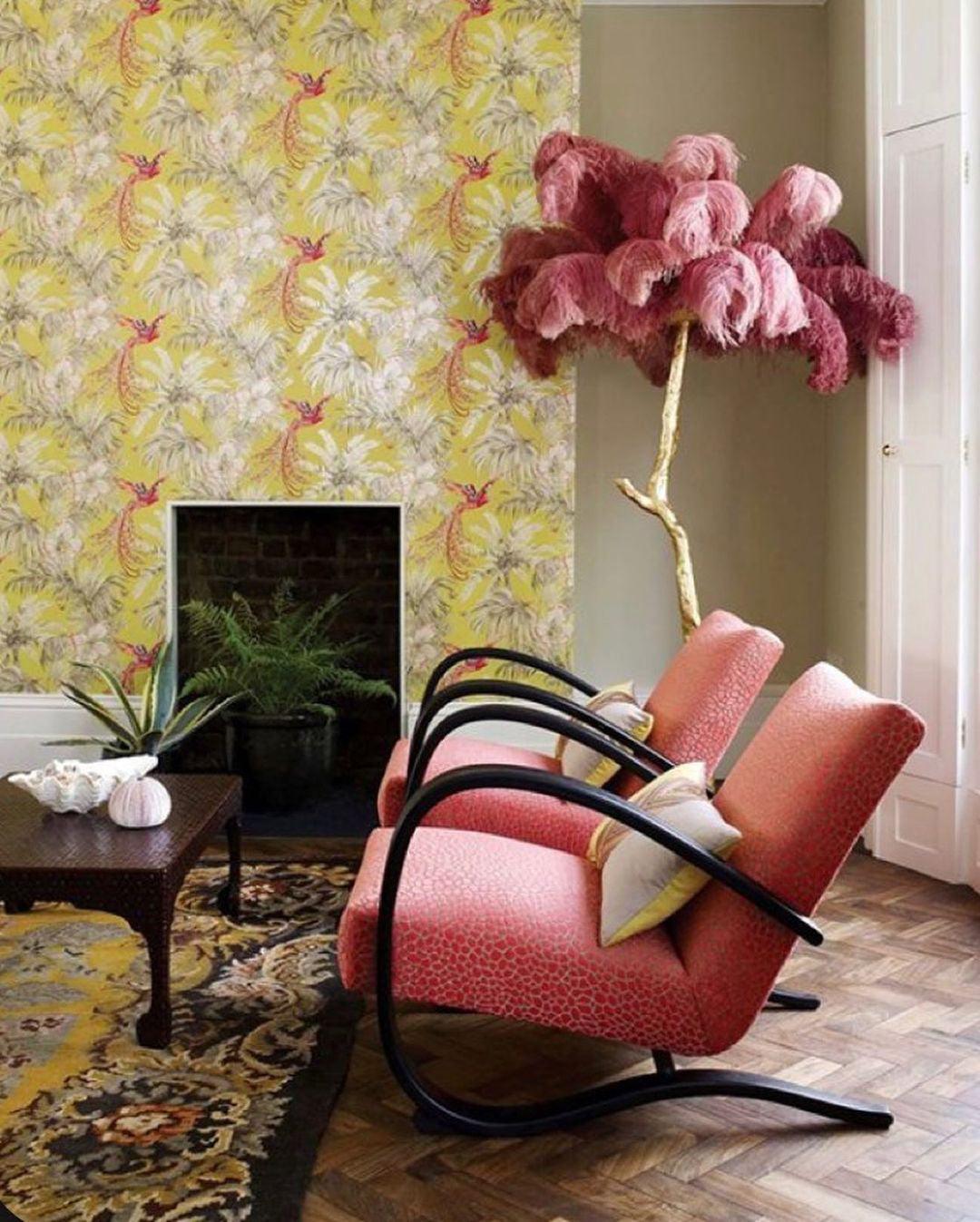 Ostrich Feather Floor Lamp